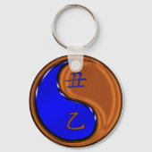 Houten Os Sleutelhanger (Achterkant)