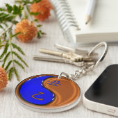 Houten Os Sleutelhanger (Voorkant Rechts)
