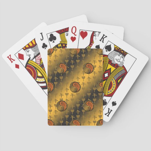 Houten Paard Pokerkaarten (Achterkant)