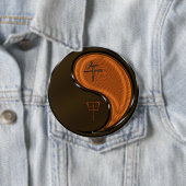 Houten Paard Ronde Button 4,0 Cm (In situ)