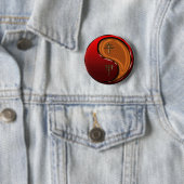 Houten Paard Ronde Button 5,7 Cm (In situ)