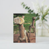 Houten paarden briefkaart (Staand voorkant)