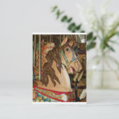 houten paarden briefkaart (Staand voorkant)