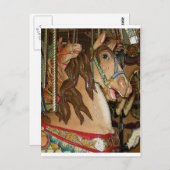 houten paarden briefkaart (Voorkant / Achterkant)