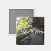 houten pad bij brandywine falls magneet (Voorkant / Achterkant)
