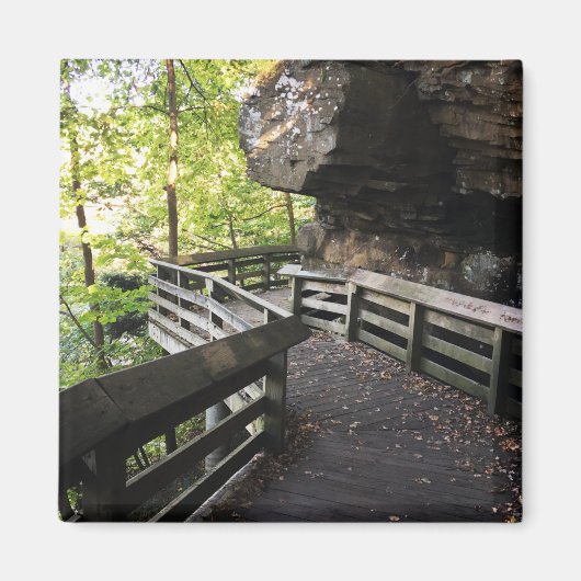 houten pad bij brandywine falls magneet (Voorkant)