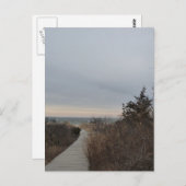 Houten pad briefkaart (Voorkant / Achterkant)