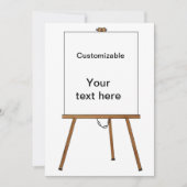 Houten paling voor blikken en beeldscherm kaart (Voorkant)