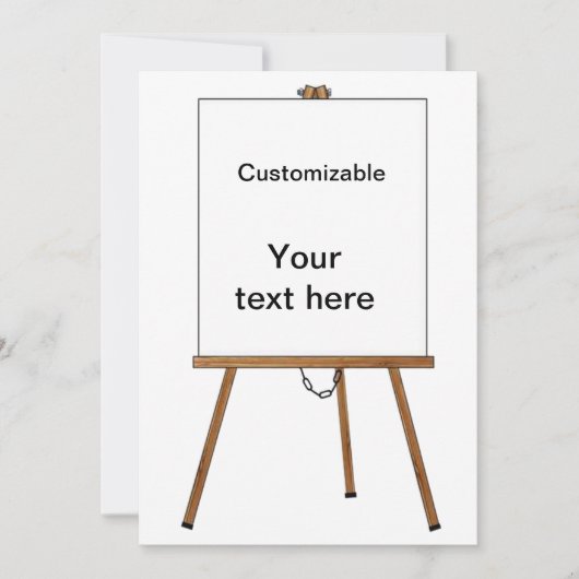 Houten paling voor blikken en beeldscherm kaart (Voorkant)