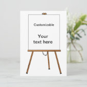 Houten paling voor blikken en beeldscherm kaart (Staand voorkant)