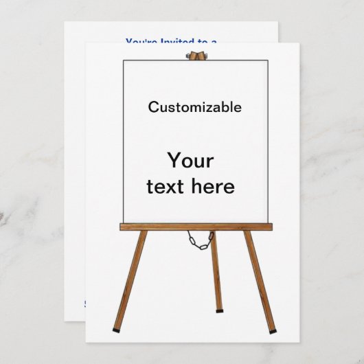 Houten paling voor blikken en beeldscherm kaart (Voorkant / Achterkant)