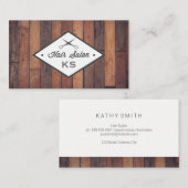 Houten paneel | Hair Stylist | Salon Visitekaartje (Voorkant / Achterkant)
