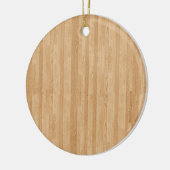 Houten paneel keramisch ornament (Links)