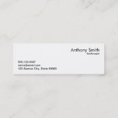 Houten panel en gesneden gras mini visitekaartje (Achterkant)