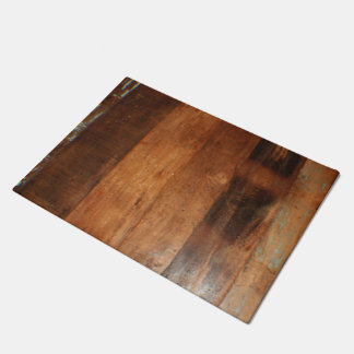 Houten panelen deurmat