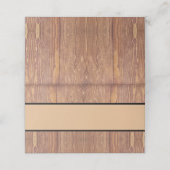 Houten Panelen Plaats Kaart Plaatskaartje (Buitenkant ongevouwen)