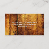 houten panelen | rustiek Boerderij-icoon Visitekaartje (Achterkant)