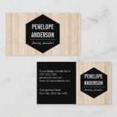 Houten panelen visitekaartje (Voorkant / Achterkant)