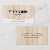 Houten Panelen Visitekaartje (Voorkant / Achterkant)