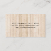 Houten Panelen Visitekaartje (Achterkant)