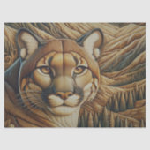Houten Panther Decoupage Tissue Papier (Voorkant)