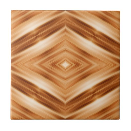 Houten Patroon Art - Moderne Stijl Binnenruimte Tegeltje (Voorkant)