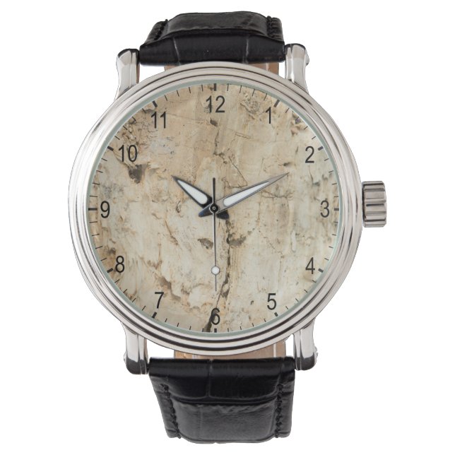 Houten patroon horloge (Voorkant)