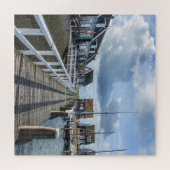 Houten pier in Marken, Nederland Legpuzzel (Horizontaal)