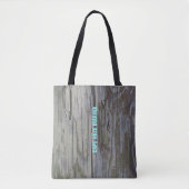 Houten pil tote bag (Voorkant)