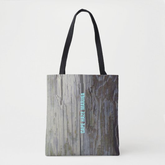 Houten pil tote bag (Voorkant)