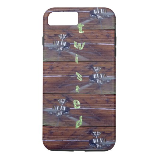 Houten Plafond, Chroom Ventilatoren Case-Mate iPhone Case (Achterkant)