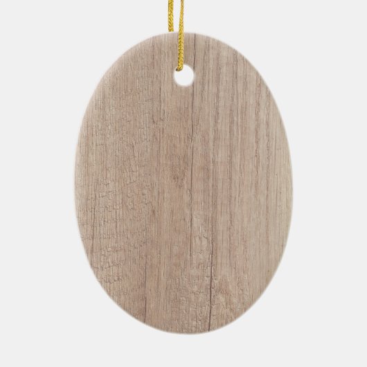 Houten Plank Bord Uitzicht Vervuild Tekst Sjabloon Keramisch Ornament (Achterkant)