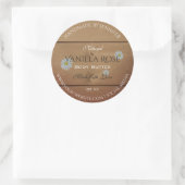 Houten plank Productverpakking Etiket Daisy Flower (Tas)