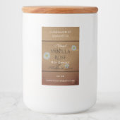 Houten plank Productverpakking Etiket Daisy Flower