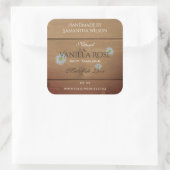 Houten plank Productverpakking Etiket Daisy Flower (Tas)