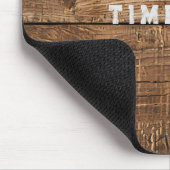 Houten Plank Rustieke Textuur Mousepad Muismat (Hoek)