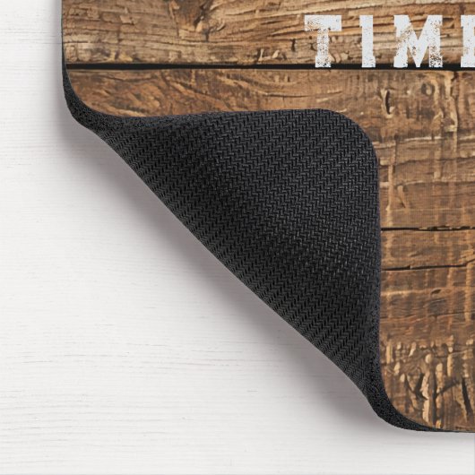 Houten Plank Rustieke Textuur Mousepad Muismat (Hoek)
