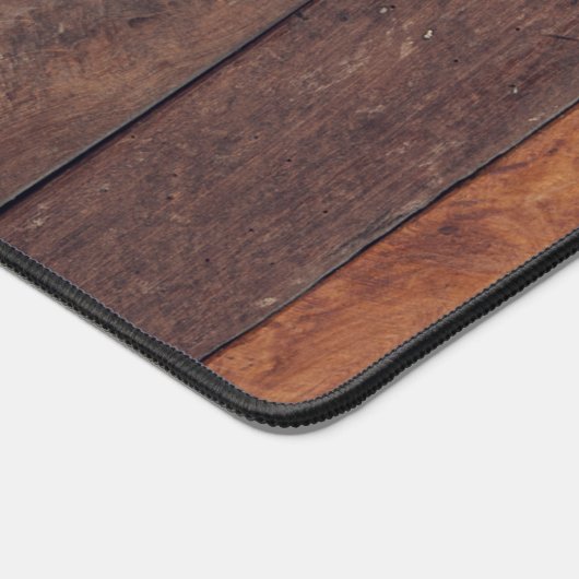 houten planken bureaumat (Hoek)