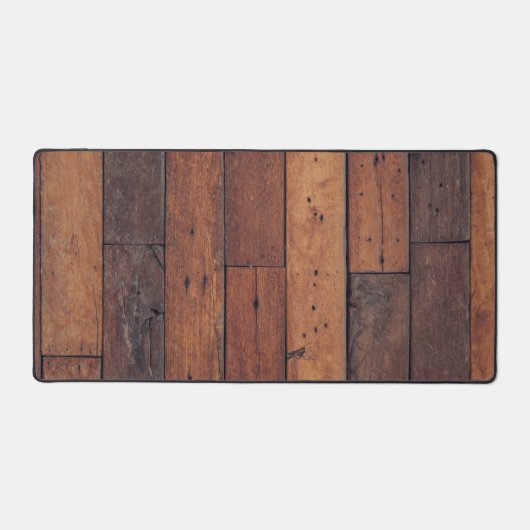 houten planken bureaumat (Voorkant)