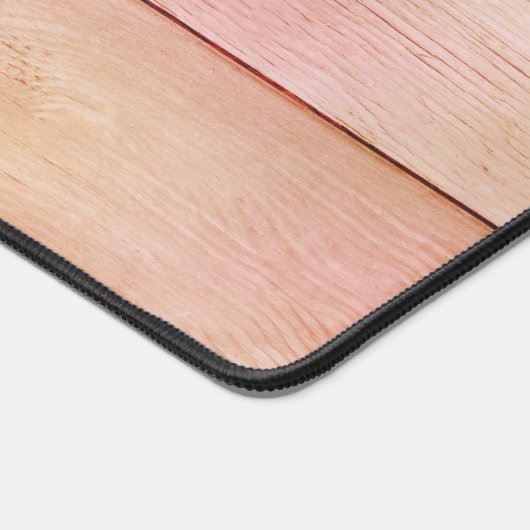 houten planken bureaumat (Hoek)