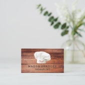 Houten planken | Chef-Pet Visitekaartje (Staand voorkant)