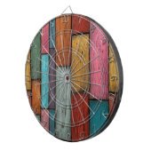 Houten Planken Dartbord (Voorkant Rechts)