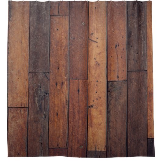 houten planken douchegordijn (Voorkant)