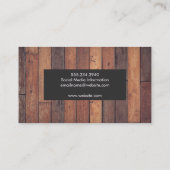 houten planken | Hout Visitekaartje (Achterkant)