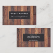 houten planken | Hout Visitekaartje (Voorkant / Achterkant)