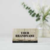 Houten planken Licht Bruin Hout Graan Look Chic Visitekaartje (Staand voorkant)