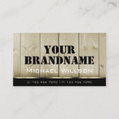 Houten planken Licht Bruin Hout Graan Look Chic Visitekaartje (Voorkant)