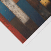 Houten planken met metalen accenten H5 Decoupage Tissuepapier (Detail)