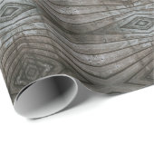 Houten Planken met Overlapping Perspectief Zuidwes Cadeaupapier (Rol Hoek)