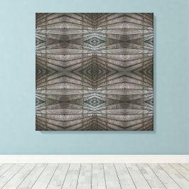 Houten Planken met Overlapping Perspectief Zuidwes Canvas Afdruk